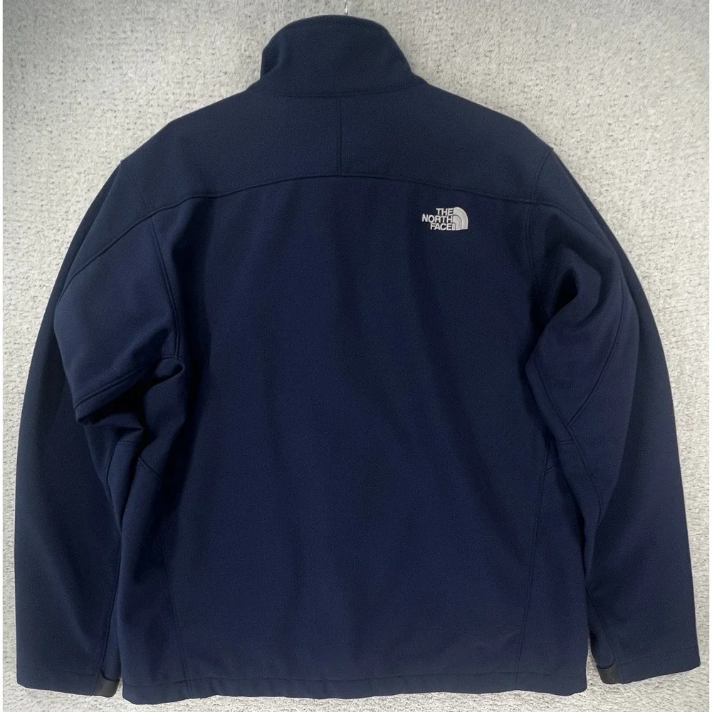 The North Face Jacket Mens XL Apex Bionic Softshell Navy Silicon Valley Bank EUC
